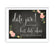 Chalkboard & Floral Roses Wedding Party Signs-Set of 1-Andaz Press-Mr. & Mrs.-