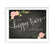 Chalkboard & Floral Roses Wedding Party Signs-Set of 1-Andaz Press-Mr. & Mrs.-