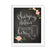 Chalkboard & Floral Roses Wedding Party Signs-Set of 1-Andaz Press-Mr. & Mrs.-