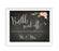 Chalkboard & Floral Roses Wedding Party Signs-Set of 1-Andaz Press-Mr. & Mrs.-