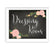 Chalkboard & Floral Roses Wedding Party Signs-Set of 1-Andaz Press-Dressing Room-