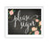 Chalkboard & Floral Roses Wedding Party Signs-Set of 1-Andaz Press-Please Sign-