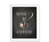 Chalkboard & Floral Roses Wedding Party Signs-Set of 1-Andaz Press-Wine & Cheese-