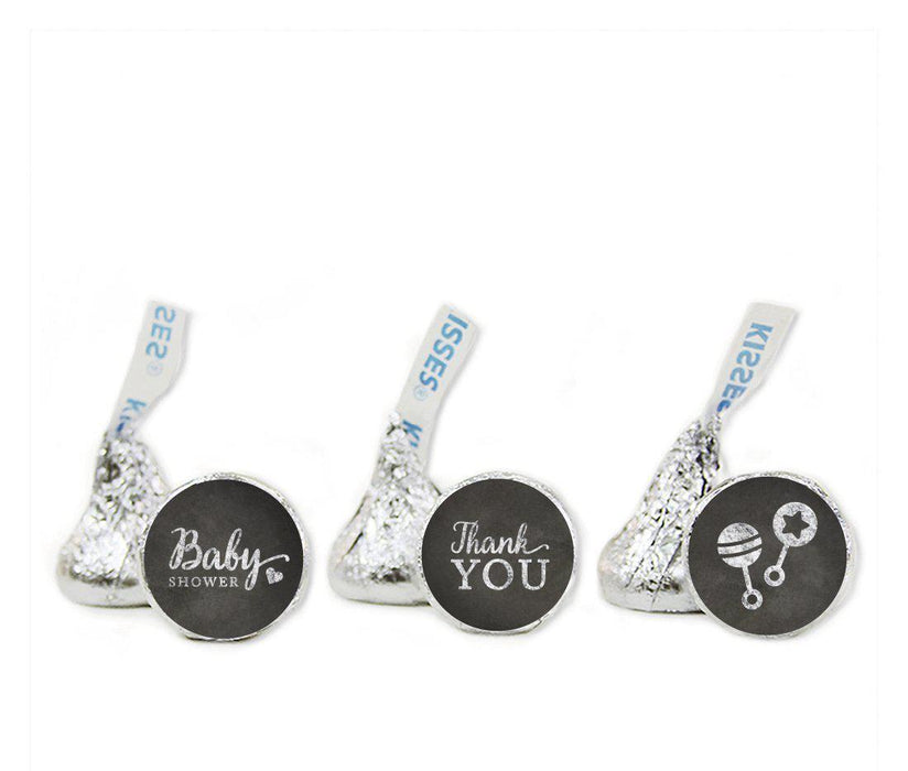 Chalkboard Thank You Baby Shower Hershey's Kisses Labels-Set of 216-Andaz Press-