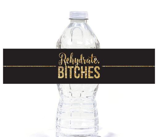 Cheers Bitches Bachelorette Party Water Bottle Label Stickers-Set of 20-Andaz Press-