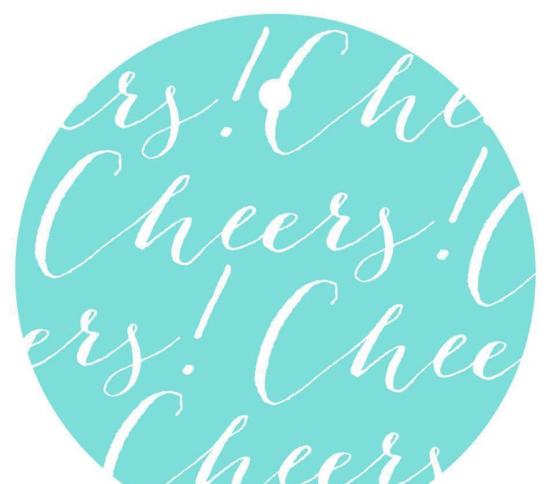 Cheers! Circle Gift Tags, Chic Style-Set of 24-Andaz Press-Ivory-