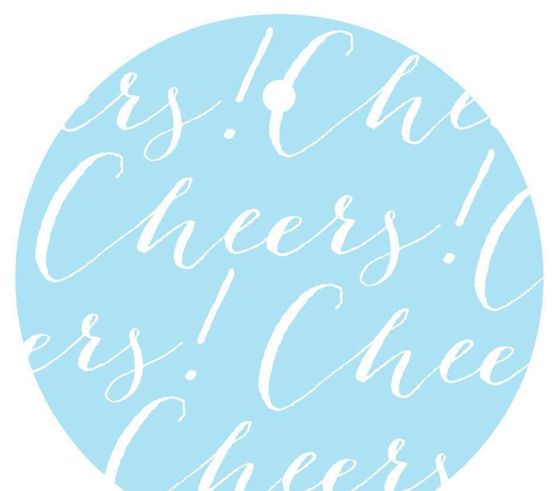 Cheers! Circle Gift Tags, Chic Style-Set of 24-Andaz Press-Ivory-