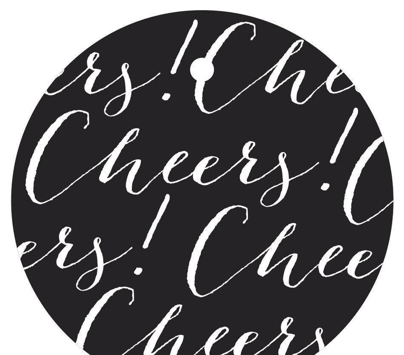 Cheers! Circle Gift Tags, Chic Style-Set of 24-Andaz Press-Ivory-