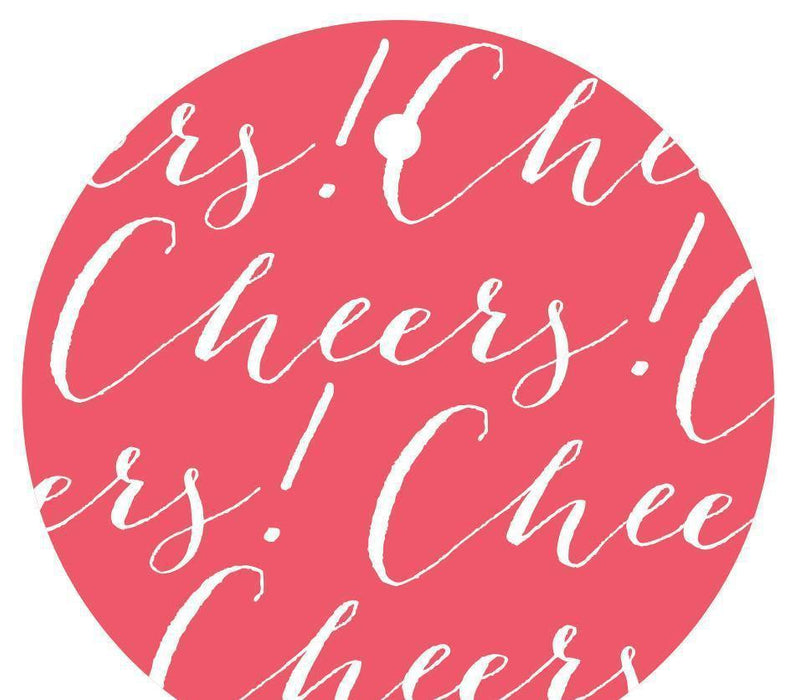 Cheers! Circle Gift Tags, Chic Style-Set of 24-Andaz Press-Ivory-