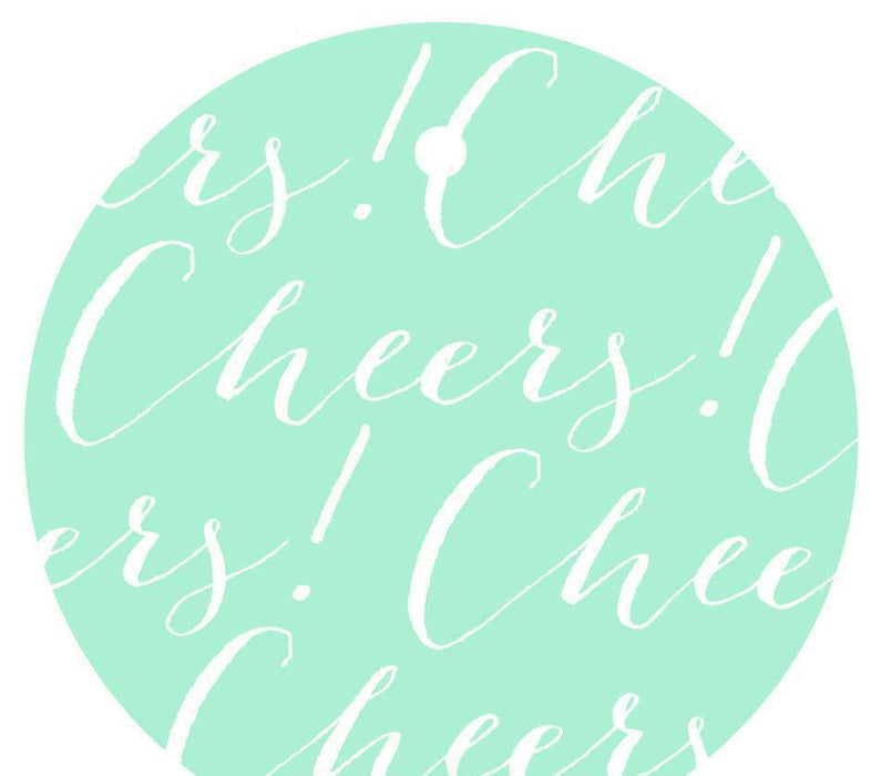 Cheers! Circle Gift Tags, Chic Style-Set of 24-Andaz Press-Ivory-