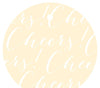 Cheers! Circle Gift Tags, Chic Style-Set of 24-Andaz Press-Ivory-