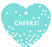 Cheers! Heart Gift Tags, Modern Style-Set of 30-Andaz Press-Ivory-