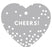 Cheers! Heart Gift Tags, Modern Style-Set of 30-Andaz Press-Ivory-