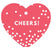 Cheers! Heart Gift Tags, Modern Style-Set of 30-Andaz Press-Ivory-
