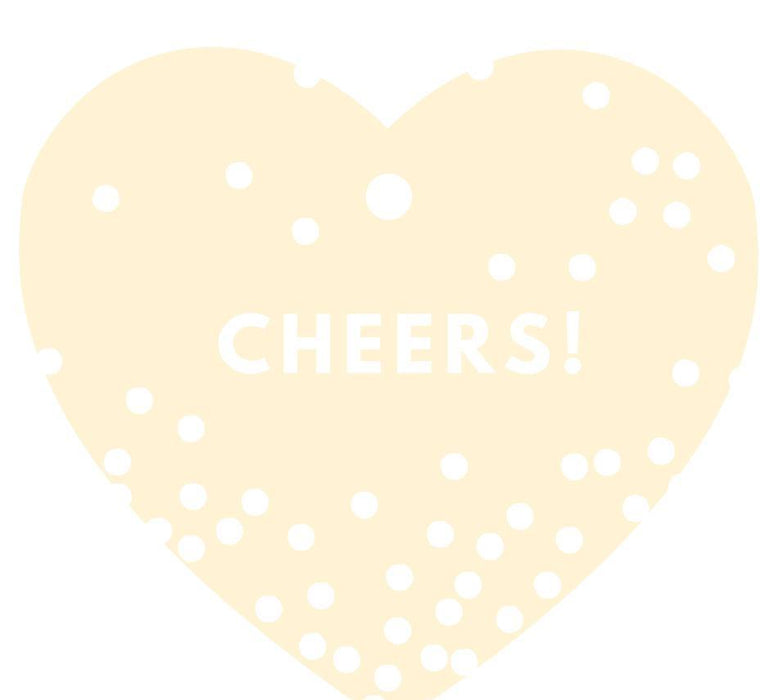 Cheers! Heart Gift Tags, Modern Style-Set of 30-Andaz Press-Ivory-