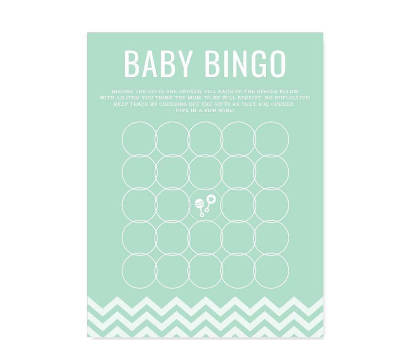 Chevron Baby Shower Games & Fun Activities-Set of 30-Andaz Press-Bubblegum Pink-Scratch Off Game Cards-