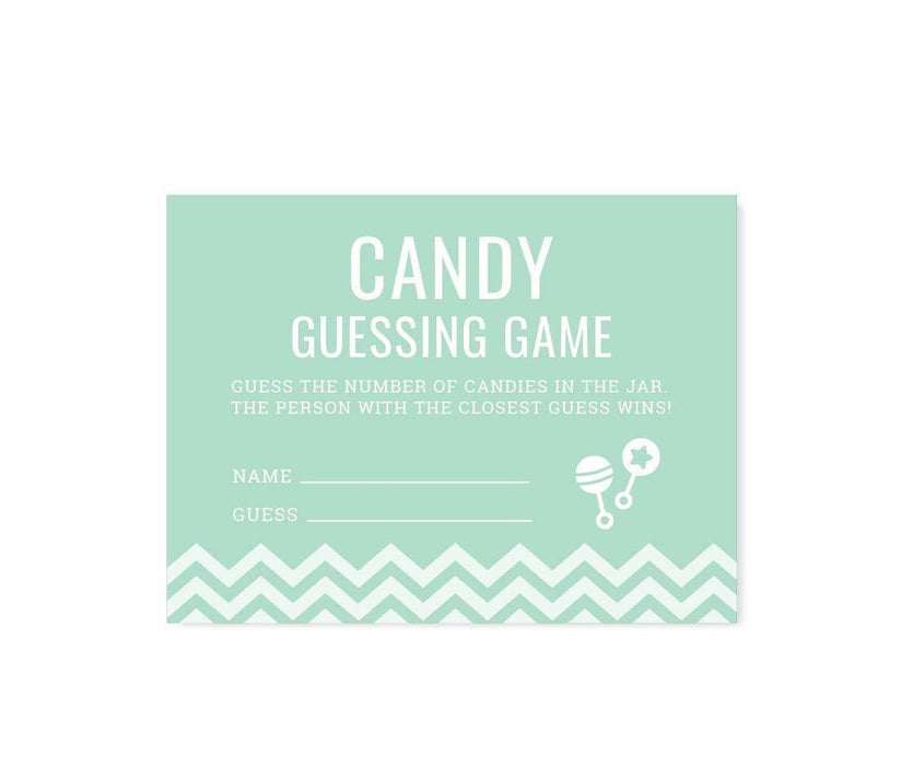 Chevron Baby Shower Games & Fun Activities-Set of 30-Andaz Press-Bubblegum Pink-Scratch Off Game Cards-