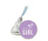 Chevron Baby Shower Hershey's Kisses Stickers-Set of 216-Andaz Press-Lavender-It's A Girl-