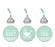 Chevron Baby Shower Hershey's Kisses Stickers-Set of 216-Andaz Press-Mint Green-Thank You-