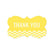 Chevron Fancy Frame Gift Labels, Thank You-Set of 36-Andaz Press-Vintage Ivory-