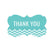 Chevron Fancy Frame Gift Labels, Thank You-Set of 36-Andaz Press-Vintage Ivory-