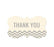 Chevron Fancy Frame Gift Labels, Thank You-Set of 36-Andaz Press-Vintage Ivory-