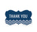 Chevron Fancy Frame Gift Labels, Thank You-Set of 36-Andaz Press-Vintage Ivory-