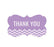 Chevron Fancy Frame Gift Labels, Thank You-Set of 36-Andaz Press-Vintage Ivory-