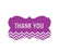Chevron Fancy Frame Gift Labels, Thank You-Set of 36-Andaz Press-Vintage Ivory-