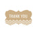 Chevron Fancy Frame Gift Labels, Thank You-Set of 36-Andaz Press-Vintage Ivory-