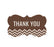 Chevron Fancy Frame Gift Labels, Thank You-Set of 36-Andaz Press-Vintage Ivory-