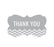 Chevron Fancy Frame Gift Labels, Thank You-Set of 36-Andaz Press-Vintage Ivory-