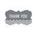 Chevron Fancy Frame Gift Labels, Thank You-Set of 36-Andaz Press-Vintage Ivory-