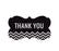 Chevron Fancy Frame Gift Labels, Thank You-Set of 36-Andaz Press-Vintage Ivory-