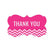 Chevron Fancy Frame Gift Labels, Thank You-Set of 36-Andaz Press-Vintage Ivory-