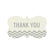 Chevron Fancy Frame Gift Labels, Thank You-Set of 36-Andaz Press-Vintage Ivory-