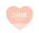 Chevron Heart Gift Tags, Thank You-Set of 30-Andaz Press-Vintage Ivory-