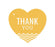 Chevron Heart Gift Tags, Thank You-Set of 30-Andaz Press-Vintage Ivory-
