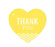 Chevron Heart Gift Tags, Thank You-Set of 30-Andaz Press-Yellow-