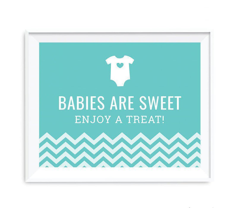 Chevron Print Baby Shower Party Signs-Set of 1-Andaz Press-Bubblegum Pink-Thank You For Celebrating With Us!-
