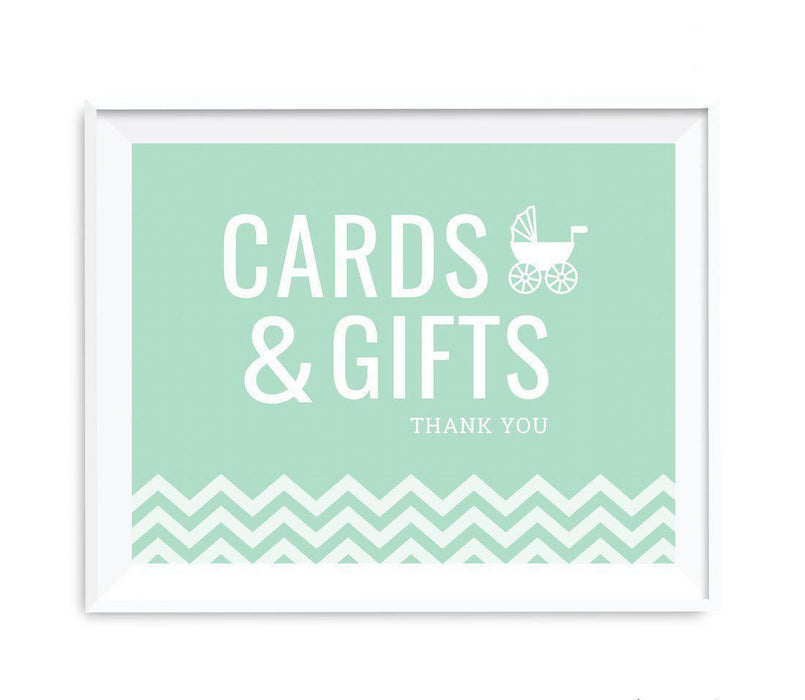 Chevron Print Baby Shower Party Signs-Set of 1-Andaz Press-Bubblegum Pink-Thank You For Celebrating With Us!-