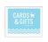 Chevron Print Baby Shower Party Signs-Set of 1-Andaz Press-Baby Blue-Cards & Gifts-