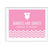 Chevron Print Baby Shower Party Signs-Set of 1-Andaz Press-Bubblegum Pink-Babies Are Sweet, Enjoy A Treat-