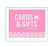 Chevron Print Baby Shower Party Signs-Set of 1-Andaz Press-Bubblegum Pink-Cards & Gifts-