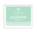 Chevron Print Baby Shower Party Signs-Set of 1-Andaz Press-Mint Green-Thank You For Celebrating With Us!-