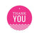 Chevron Round Circle Gift Tags, Thank You-Set of 24-Andaz Press-Vintage Ivory-