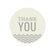 Chevron Round Circle Gift Tags, Thank You-Set of 24-Andaz Press-Vintage Ivory-