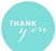 Chic Thank You Circle Favor Labels-Set of 40-Andaz Press-Ivory-