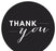 Chic Thank You Circle Favor Labels-Set of 40-Andaz Press-Ivory-