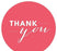 Chic Thank You Circle Favor Labels-Set of 40-Andaz Press-Ivory-